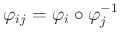 $\displaystyle \varphi_{ij} = \varphi_i \circ \varphi_j^{-1}
$