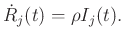 $\displaystyle \dot{R}_{j}(t)=\rho I_{j}(t).
$