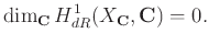 % latex2html id marker 1227
$\displaystyle \dim_{\mathbf{C}} H_{dR}^{1} (X_{\mathbf{C}}, {\mathbf{C}})=0.
$