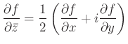 % latex2html id marker 1006
$\displaystyle \frac{\partial f}{\partial \bar{z}}=...
...2 \left( \frac{\partial f}{\partial x}+i \frac{\partial f}{\partial y} \right)
$