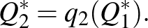 $\displaystyle \quad Q_2^*=q_2(Q_1^*).
$